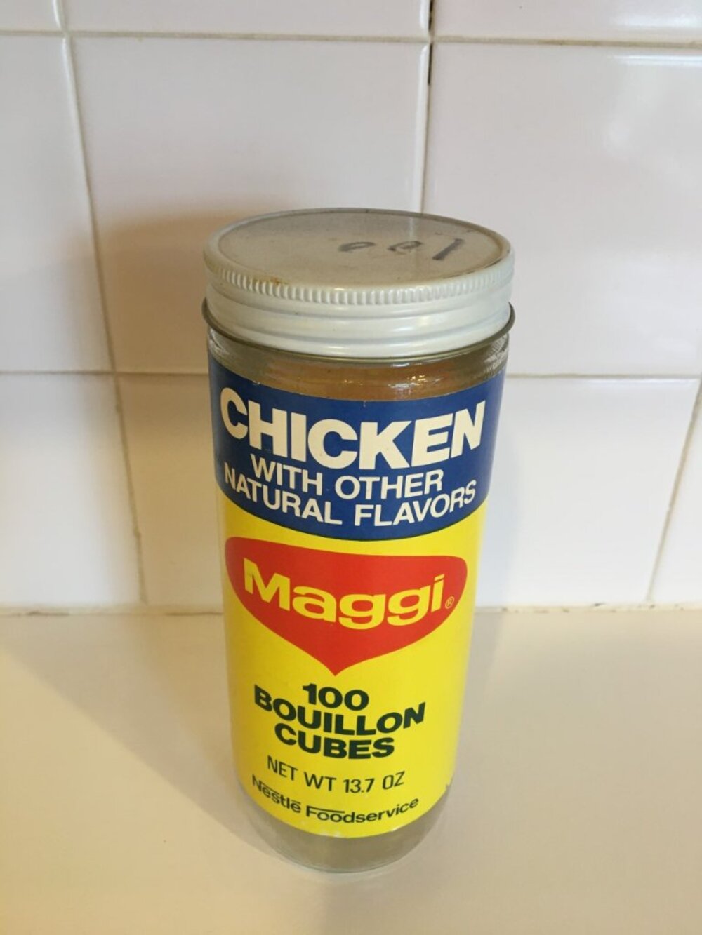 Vintage Maggi Chicken Bouillon Jar